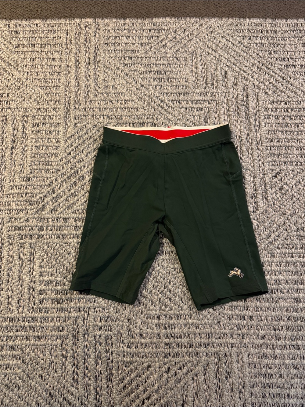 Men's Dark Green Reggie Half Tight medium, unlined